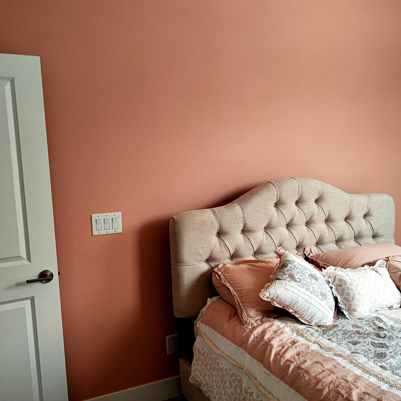 Bedroom Painted in Charisma 6605 by Sherwin-Williams : Castle Rock CO : Colorado