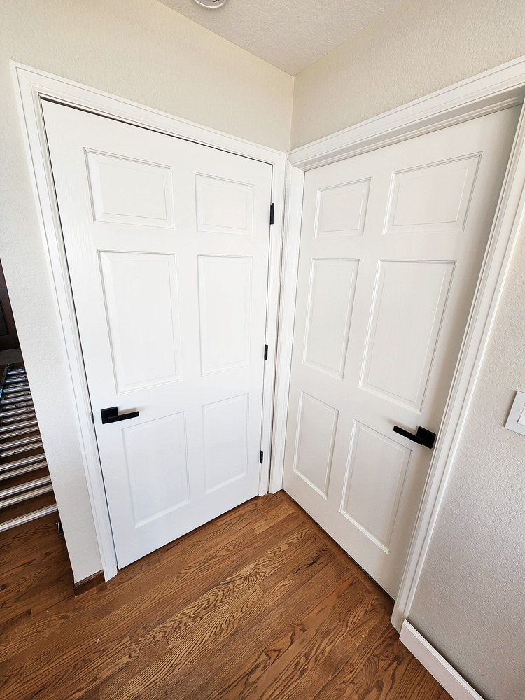 Interior door painting in Castle Rock, Parker, Highlands Ranch, Littleton, and Aurora CO.