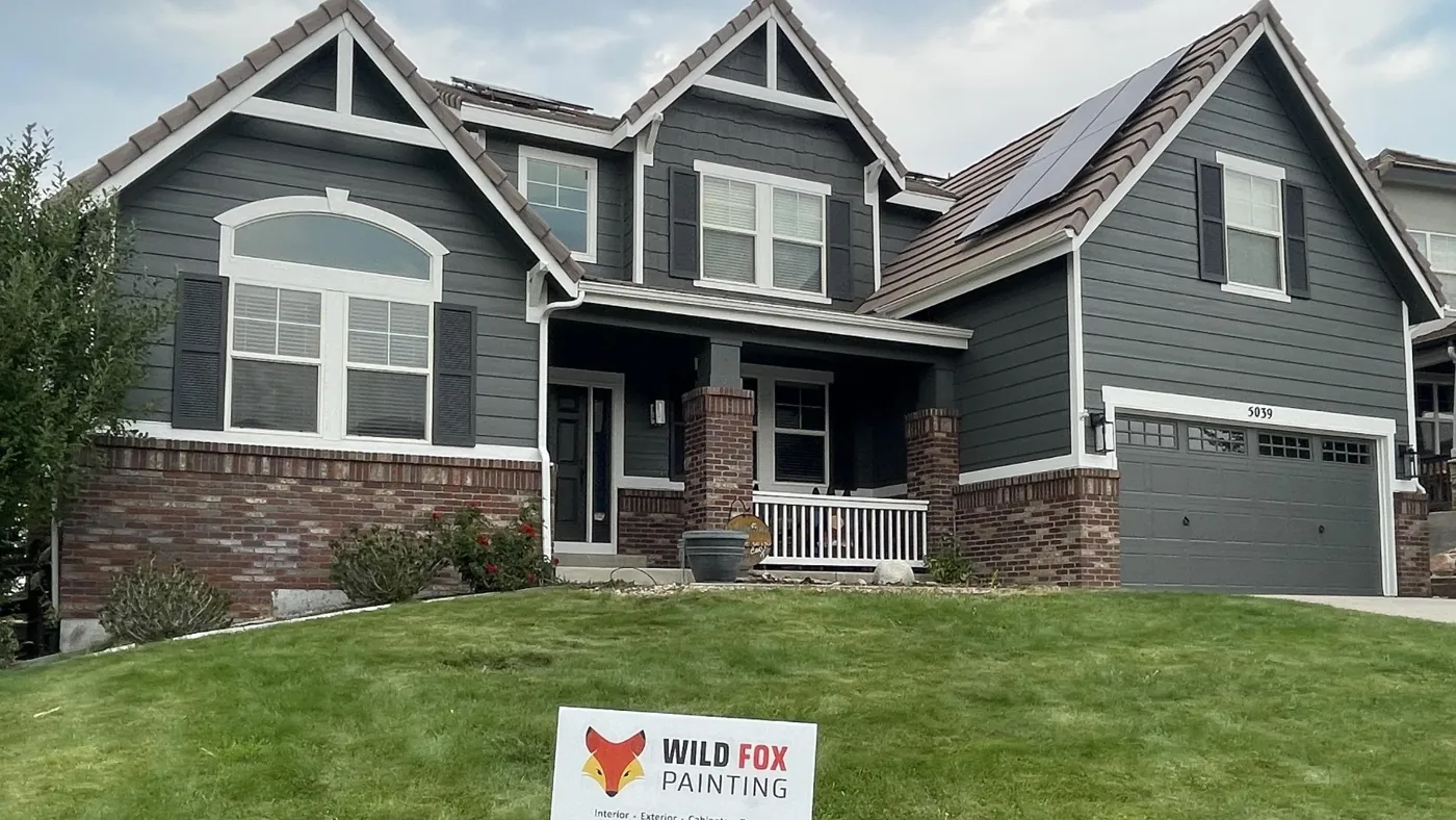 Exterior Painting — Exterior repaint stone accent