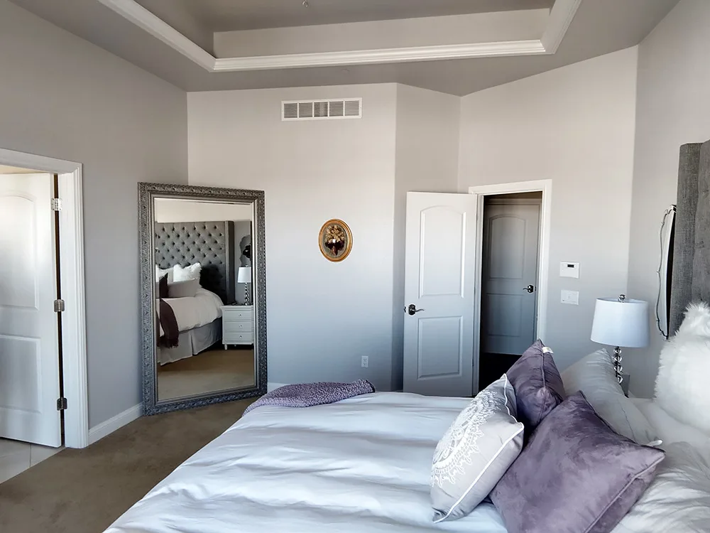 Interior Painting — Interior bedroom purple